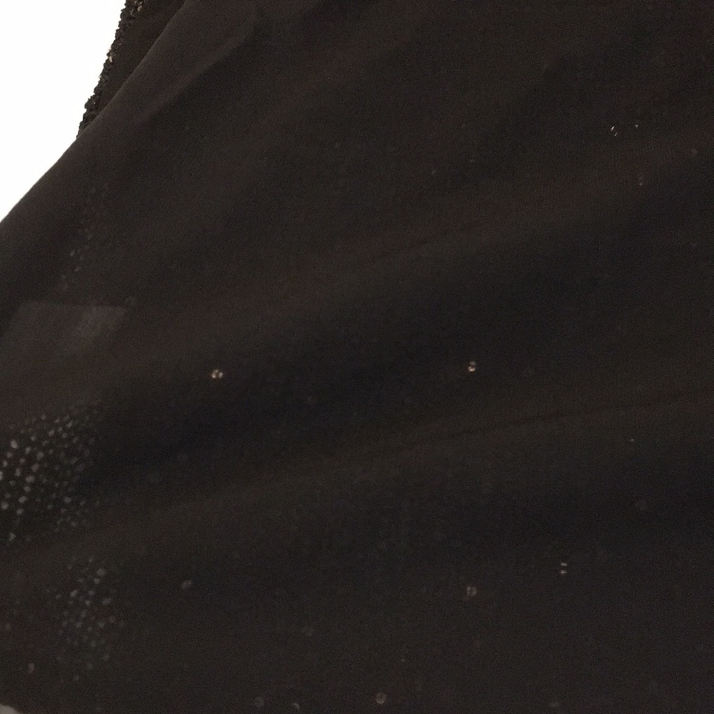 Black Gold Sequin Sleeveless Sweater Tamk Sheer - Picture 7 of 8